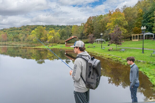 Cold Stream Dam and Recreation Park is a great place to begin a fishing experience.