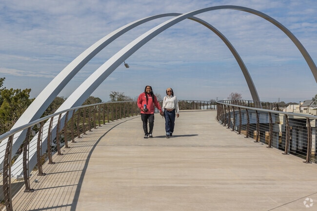 Charleston Heights residents love to walk at Noisette Creek Pedestrian Bridge.