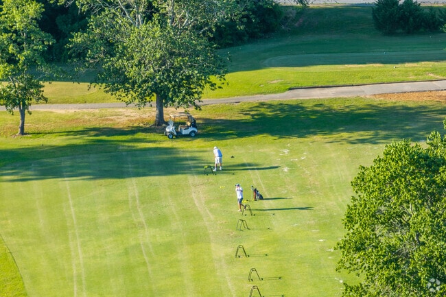 Locals getting some practice drives in at Valleybrook Golf Club in Middle Valley.