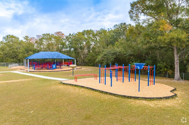 Kids enjoy playing on the play area at  Northwest Elementary.