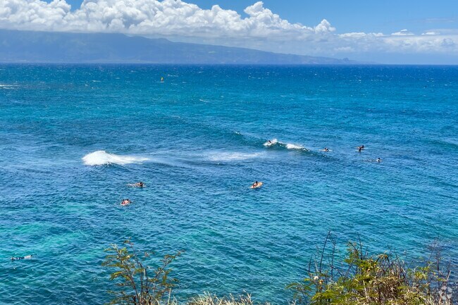 Surfing conditions near Haiku are influenced by seasonal swells, with winter months bringing larger waves, making it an ideal time for experienced surfers to visit.