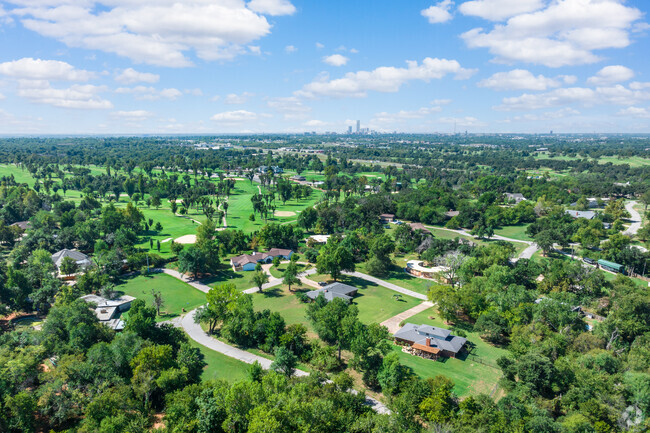 Forest Park backs up to the Twin Hills Golf and Country Club.