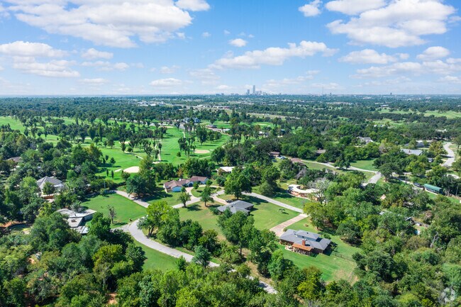 Forest Park backs up to the Twin Hills Golf and Country Club.