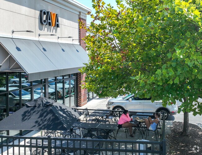 CAVA is one of the many restaurants in the Lakeside neighborhood.