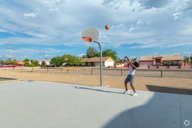 Shoot some hoops and have fun at Arizona City Park's basketball courts.