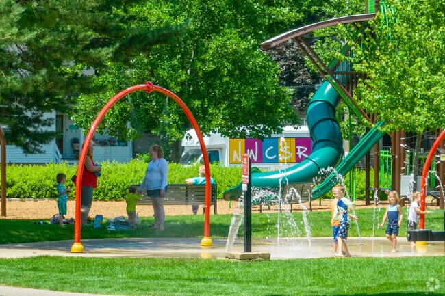 Let your kids cool off in the splash pad at Village Green Park in East Plainfield.