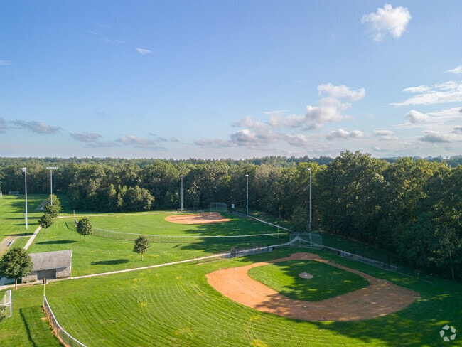 The baseball diamond in Southwick's Whalley park is large and creates lots of fun for residents.