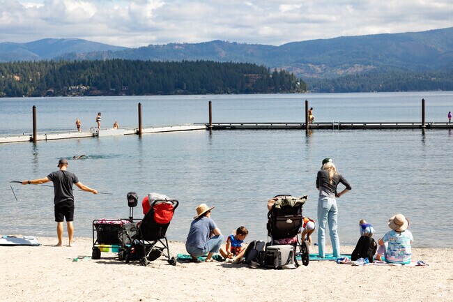 Families love the sandy beach at Honeysuckle Beach near Avondale.