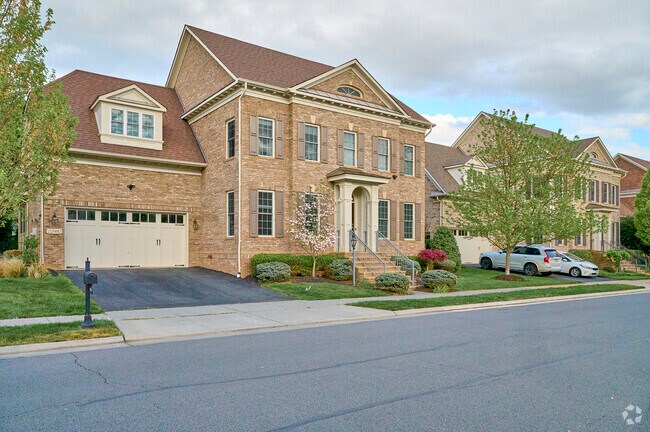 Colonial brick single-family homes can be seen throughout the Brambleton neighborhood.