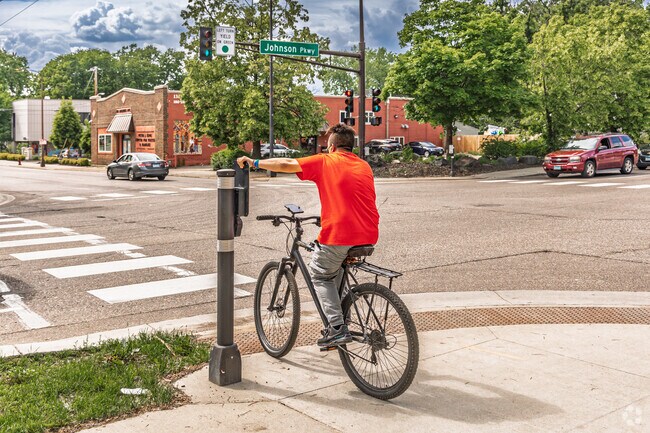 Dedicated bike lanes on Johnson Parkway make Parkway-Greenbrier a bike-friendly neighborhood.