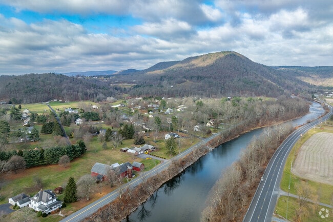 Eldred marks the shift from Williamsport suburbs to rural countryside.