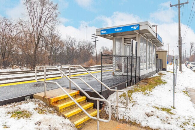 Bedford Park residents can catch the Metra at the station nearby.