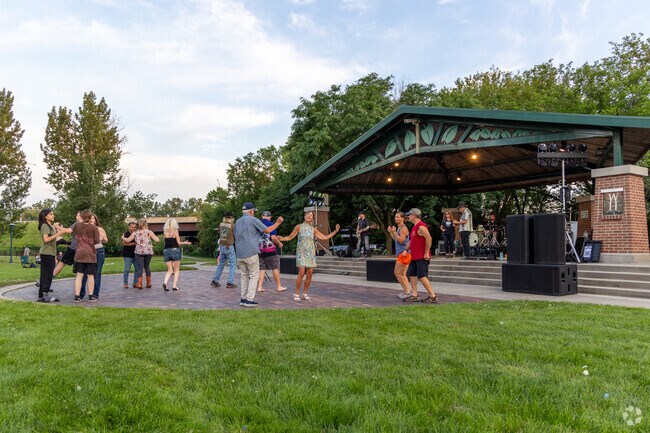 Local bands play Nights in the Heights at Colby Park all summer, minutes from Waveland Park.