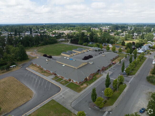Midland Elementary School includes several trailer class rooms.
