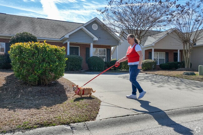 Oak Grove is a safe neighborhood to go on walks with pets.