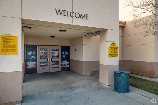 A welcoming entrance is seen at La Jolla Elementary School in Moreno Valley.