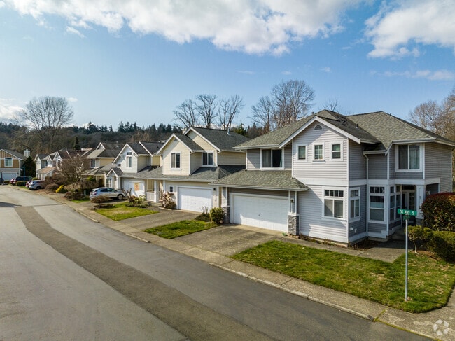 Rows of wood panel homes line the streets of the Riverfront neighborhood.