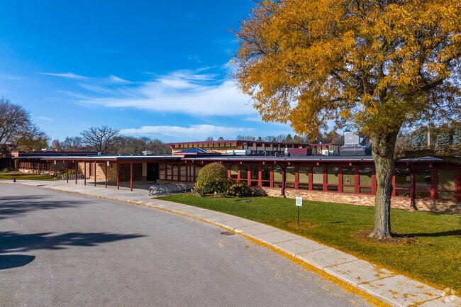 Fall colors at Maple Avenue Elementary School.