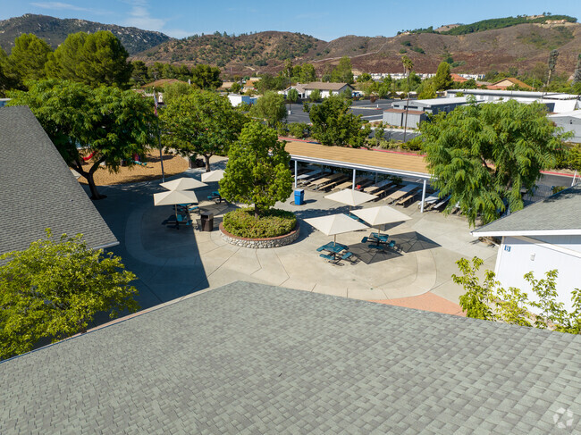 Courtyard at Van Avery Prep.