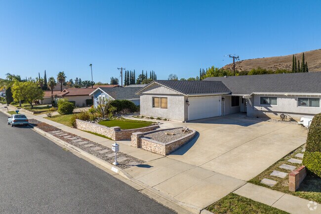 Ranch style homes are abundant throughout the Santa Susana area