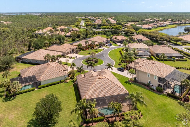 Higher end homes in Bella Terra are built on cul-de-sacs with lots of land and views of the preserve.