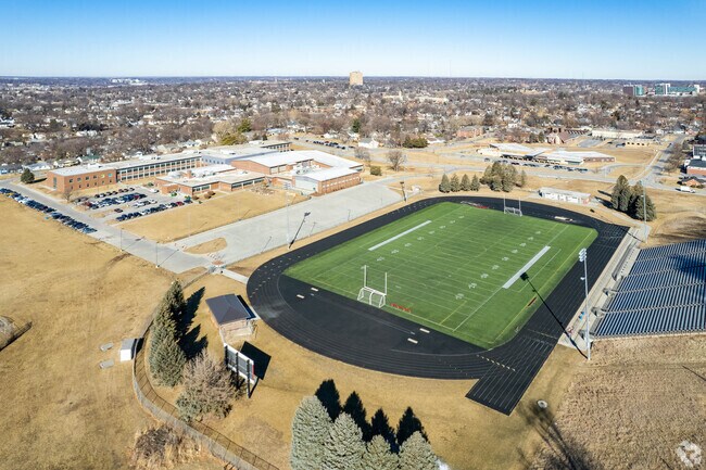 A view of Norris Middle School's athletic field.