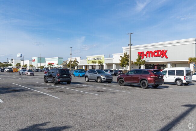 Lots of shopping and dining options along Eglin Parkway in Fort Walton Beach.