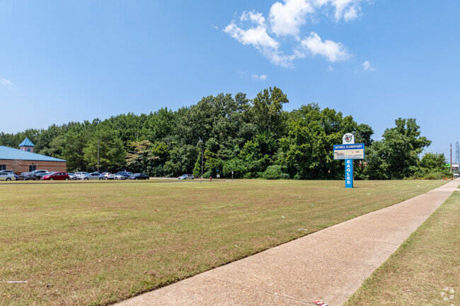 Sidewalks make getting to Getwell Elementary in Memphis a breeze.
