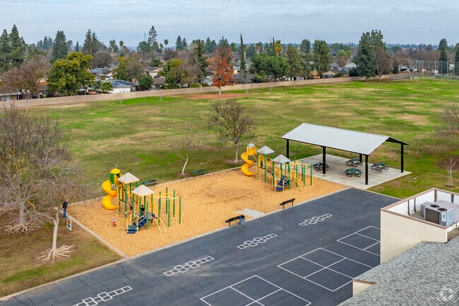 The playground at Nelson Elementary School in Fresno.