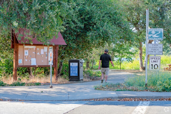 Locals of Ridgeview often take morning walks along the perimeter of Mary Lake Park.