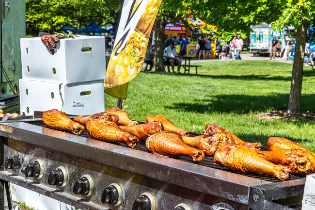 Grab a hot turkey leg at the Turkey Creek Festival.