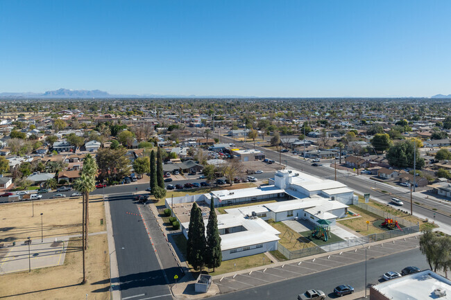 New Horizon School in Mesa is west of Superstition Mountains.