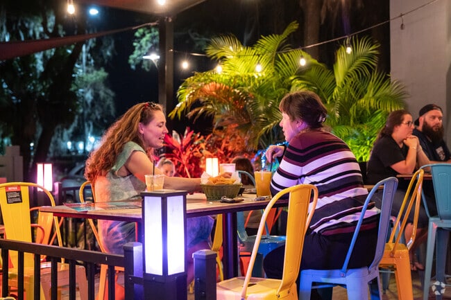 Allandale residents enjoy a meal together at Dahlia Mexican Kitchen.