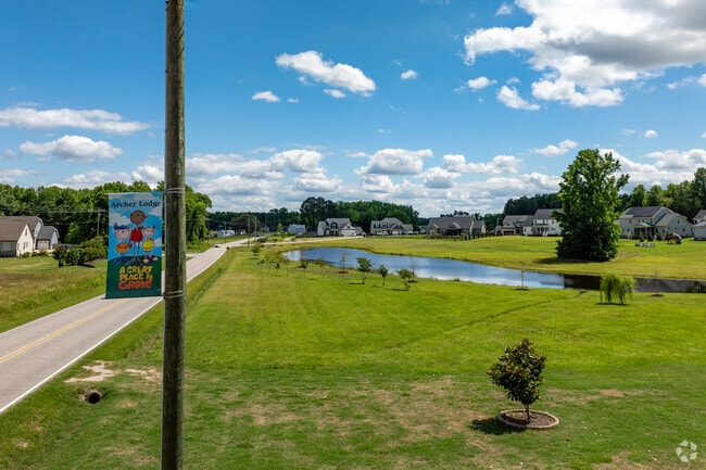 Homes in Archer Lodge often feature larger, well-manicured yards.