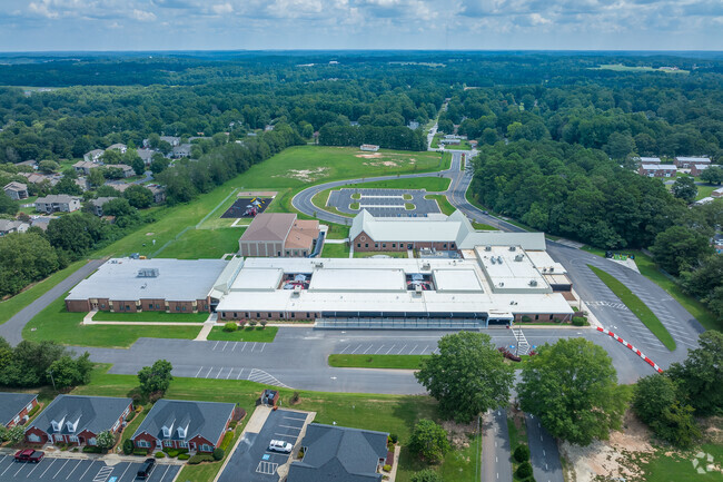 Aerial view of Bay Creek Elementary School.