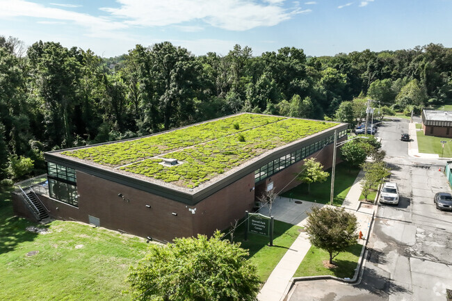 The Morrell Park Community Center is one of the newest in the city, and has a living green roof.