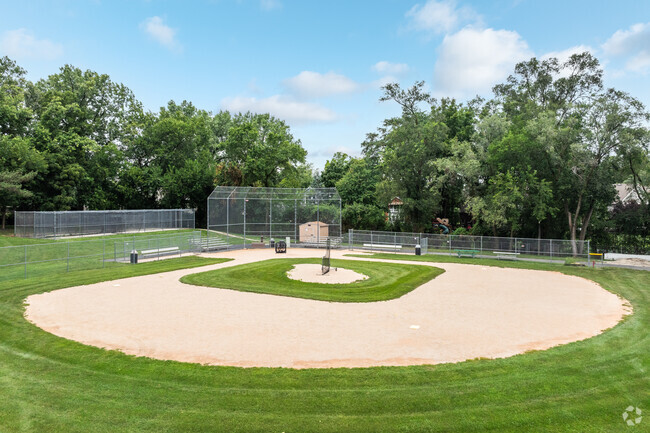Kids love the baseball diamond at Walker Elementary School.