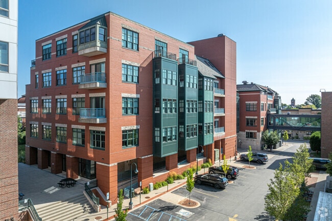 Large condo buildings can be found throughout Downtown Traverse City.