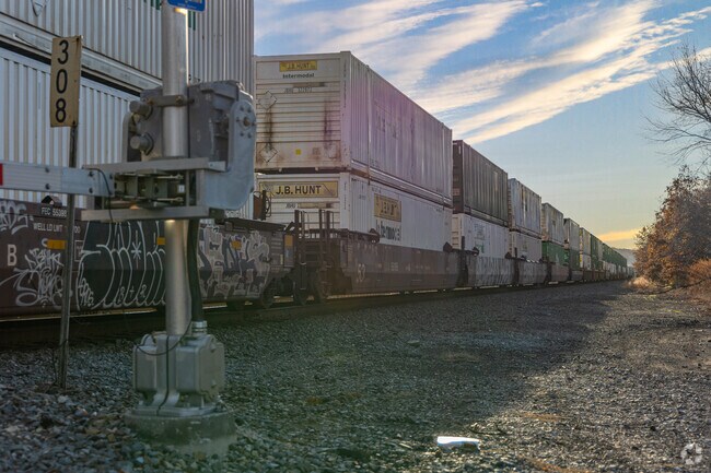 Trains pass through Derry Borough throughout the day, carrying large shipments across the US.