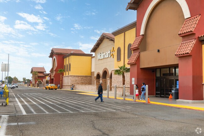 Most local shopping in Brawley happens at the Walmart Supercenter on South Brawley Avenue, a key retail hub.