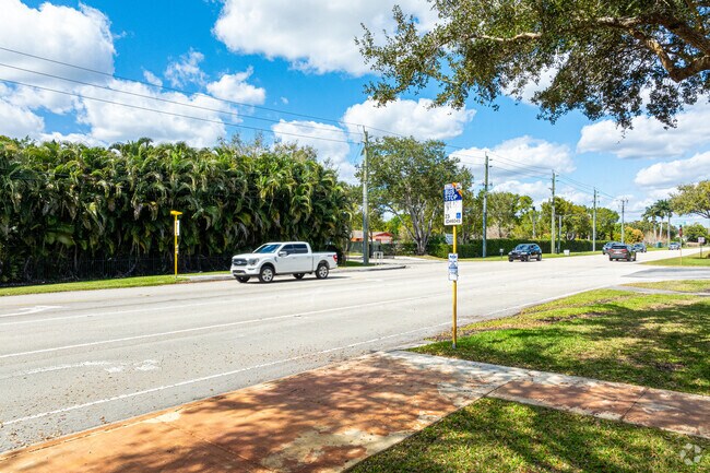 Bus stops are located on Dykes Road in Southwest Ranches.