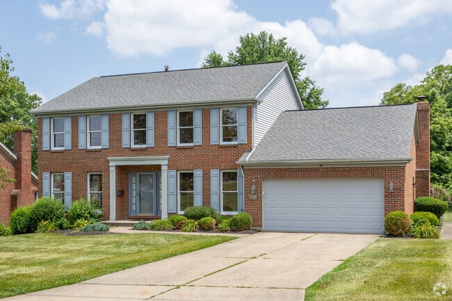 Colonial style homes are popular in Erlanger.