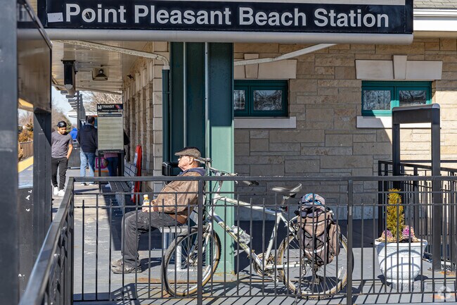 The train from Point Pleasant Beach goes to Newark and on to NYC.