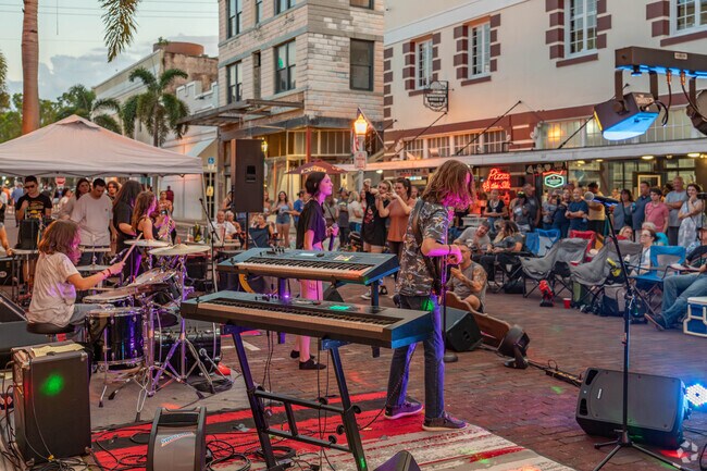 Live music can be found all over Downtown Fort Myers, making the town lively and fun.