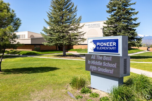 Pioneer Elementary School has 348 students.