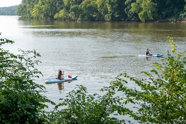 Kayaking is a relaxing activity for families at the Robious Landing Park.