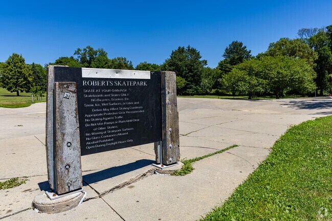 Roberts Park offers a skate park for all to shred.
