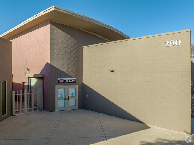 Western Valley Elementary School has a separte library entrance students can use.