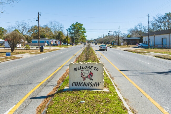Chickasaw is located about 15 minutes from downtown Mobile.