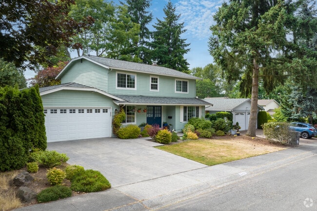 North Juanita homes are often nestled among tall fir trees and forested areas.